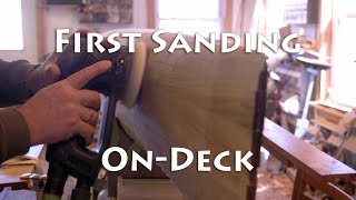 First Sanding OnDeck  microBootlegger Sport  E34 [upl. by Adev841]