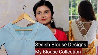 My Blouse Collection  Stylish Blouse Design  Blouse Design for Saree  MomaTiara [upl. by Yrogiarc]