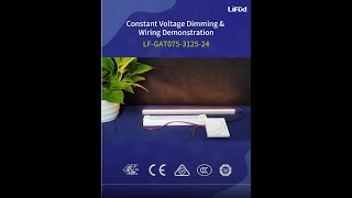 Dimming amp Wiring Demonstration of Lifud Constant Voltage Triac Dimmable LED Driver LFGAT150 [upl. by Ttereve]