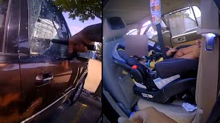 QuickThinking Officer Saves Baby From 123Degree Car [upl. by Retsim]