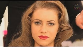 1940s HOLLYWOOD GLAMOUR WAVE HAIRSTYLE [upl. by Ahsaeit]