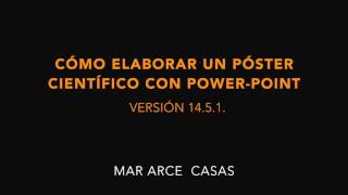 Cómo elaborar un póster con power point [upl. by Ruenhcs]