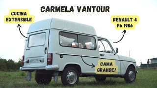 Furgoneta camper muy pequeña  Renault 4 F6 1986  Vantour en español [upl. by Annahsar]