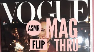 ASMR Whisper  Vogue Magazine flip through Relaxing 😴 Feb 24 edition [upl. by Nyahs462]