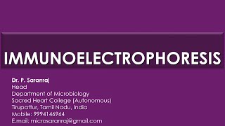 Immunoelectrophoresis [upl. by Dietz497]