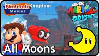 Super Mario Odyssey  Wooded Kingdom  All Moons in order with timestamps [upl. by Yecats776]