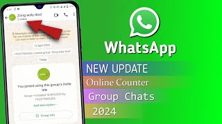 WhatsApp online counter group chats WhatsApp New online counter WhatsApp group online counter [upl. by Hekker626]