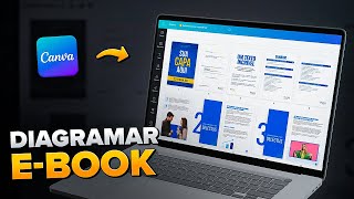 Como Diagramar um EBOOK no Canva  Meu Template Grátis [upl. by Lindgren]