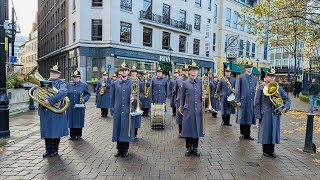 Remembrance Sunday 2024 Birmingham  The Band of the Mercian Regiment [upl. by Junna]