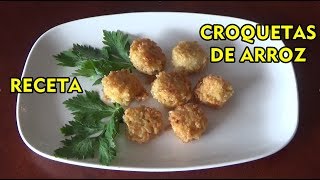 Cómo Hacer Croquetas de Arroz [upl. by Dewhirst]