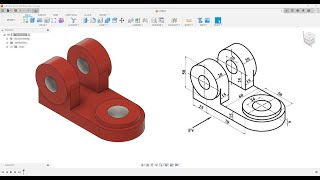 Fusion360 Part Modeling Tutorial176 design 3dmodeling modelingtutorial engineeringfusion360 [upl. by Koby]