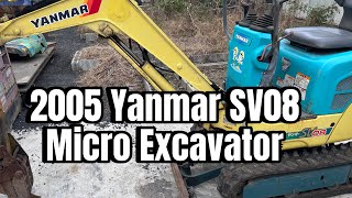 2005 Yanmar SV08 Micro Excavator automobile yammar plants tranding viralvideo [upl. by Duer]