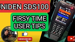 UNIDEN SDS100  First Time Turn Scanner On  What Now [upl. by Kristofor481]