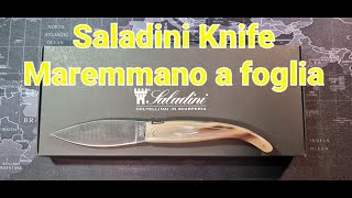 Italian knife Saladini Maremmano [upl. by Goldin]