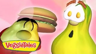 VeggieTales  His Cheeseburger  VeggieTales Silly Songs With Larry  Kids Cartoon [upl. by Yarod]