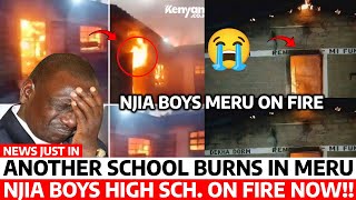 Sad News😥 MERU SCHOOL on FIRE BURNS to ASHES at NIGHT Studentd RESCUED at NJIA BOYS Meru DETAILS [upl. by Leiram]