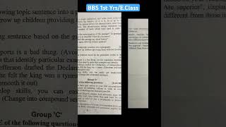 Business English TU Question BBS 1st Year 2080  Business English BBS 1st Year [upl. by Halima]