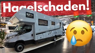 70000 € DAS SCHÖNE WOHNMOBIL 2025  Phoenix Alkoven Hagelschaden muss weg auf dem Caravan Salon [upl. by Amocat]