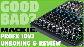 Mackie ProFX10v3 Mixer Unboxing and Review [upl. by Anitsirhcairam]