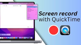 How to screen record with QuickTime on mac  2024 [upl. by Shani]