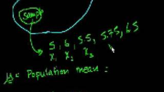 Statistics Sample vs Population Mean [upl. by Rutherfurd658]