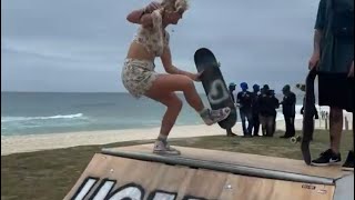 LIVE Mini ramp with BryceWettstein on the beach Rio de Janeiro Brazil 🇧🇷 [upl. by Naired]