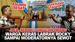 JLEB ABIZ ROCKY GERUNG DIDEBAT HABIS WARGA SAAT BICARA DI PASANTREN MODERATOR IKUT SEWOT [upl. by Yrohcaz]