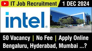 Job  Intel Corporation India  No Fee  Apply Online  Male amp Female  01 DEC 2024  in Tamil [upl. by Ayenet]