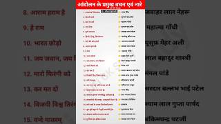 Pramukh Nare aur Vachan  Slogan Question  Nare Vachan Question answer  examgk [upl. by Encratis]