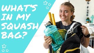 WHATS IN MY SQUASH BAG  What You Need to Start Playing Squash [upl. by Thun]