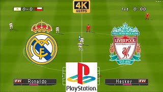 Winning Eleven 2002 Gameplay  Real Madrid vs Liverpool  Duckstation PS1 on PC [upl. by Melessa]