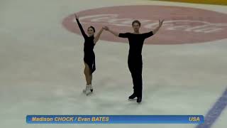 Madison Chock and Evan Bates  Ondrej Nepela Memorial 2016 FD [upl. by Moseley948]