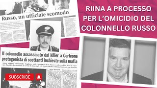 IL CAPO DEI CAPI SALVATORE RIINA A PROCESSO PER LOMICIDIO DEL COLONNELLO RUSSO mafia [upl. by Felipe]