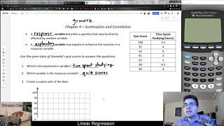 Creating A Scatter Plot By Identifying Explanatory and Response Variables [upl. by Nowad]