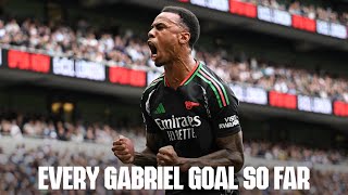 EVERY GOAL  All of Gabriel Magalhães goals for The Arsenal so far [upl. by Kingsbury161]