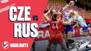 Highlights  Czech Republic vs Russia  Preliminary Round  Womens EHF EURO 2020 [upl. by Patrizius]