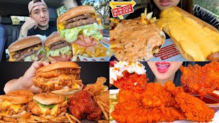 ASMR Fast Food Mukbang Compilation 46  Fast Food Asmr  Satisfying eating sounds [upl. by Feldstein]