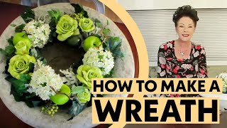 How to Make a Wreath  Floristry Tutorial [upl. by Easter652]