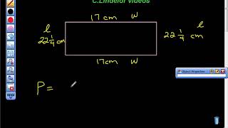 Finding the Perimeter of a Rectangle Fractions 6th Grade Geometry [upl. by Surbeck]