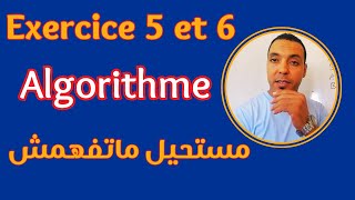 exercice dalgorithme avec solution  تمارين مع الحلول [upl. by Normi]