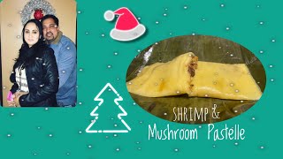 🇹🇹 Delicious Shrimp amp Mushroom Pastelle Recipe [upl. by Nylteak]