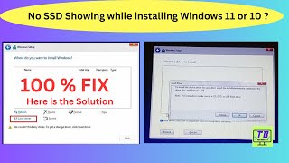 NO SSD Showing While installing windows 11 Here is the Solution [upl. by Lekar]