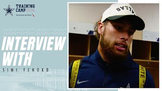 Simi Fehoko Postgame Preseason  DALvsDEN  Dallas Cowboys 2022 [upl. by Eittah]