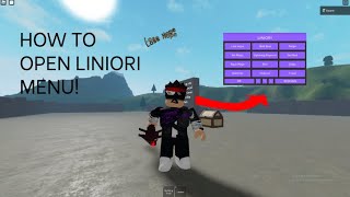 How to open liniori menu ROBLOX [upl. by Jelena]