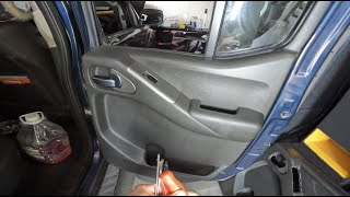 How To Remove Rear Door Panel Speaker Removal Nissan Navara III D40 20052007 [upl. by Kendy656]