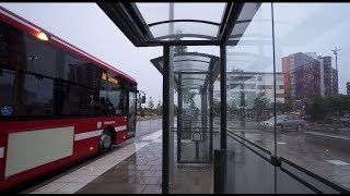 Sweden Stockholm ride with bus No 865 from Haninge Centrum to Huddinge Sjukhus [upl. by Atineb]