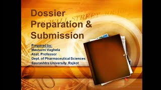 Dossier Preparation amp Submission  CTD eCTD ACTD NeeS Country Specific [upl. by Hirasuna]