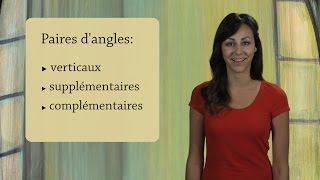 Angles complémentaires et supplémentaires  Géométrie [upl. by Alvita]