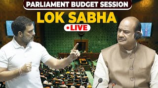 Lok Sabha LIVE  Parliament Monsoon Session Budget 2024 Discussion Rahul Gandhi Congress BJP PM [upl. by Stinky]