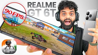 Realme GT 6T  BGMI Test with FPS After 5 Months Review [upl. by Htiek]